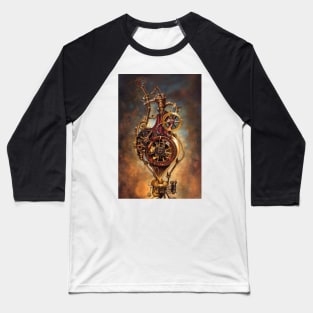 Steampunk mechanical heart Baseball T-Shirt